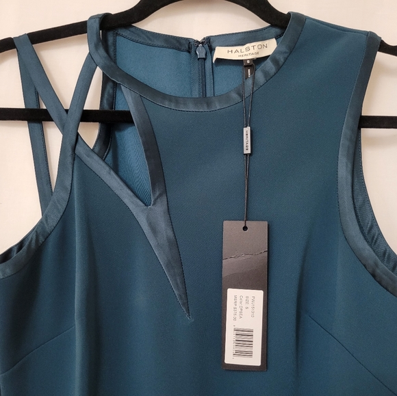 Halston Heritage Asymmetric Cut Out Dress - Picture 7 of 8